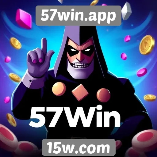 Oferta de jogos e categorias disponíveis no 57win.app