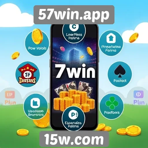 Características principais do site de jogos 57win.app